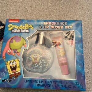 Sponge Bob fragrance and lip gloss set